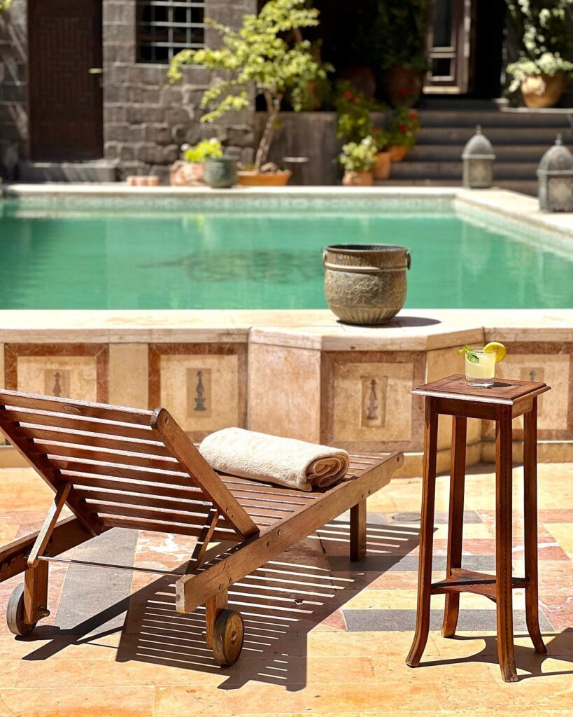 fountain and spa relaxation at talisman hotels